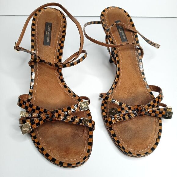 Louis Vuitton send Damier Sandals size 40 - Picture 1 of 8